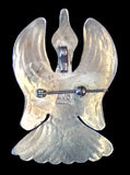 Navajo Sterling Silver and Turquoise Pendant Pin by Albert and Jacqualine Cleveland