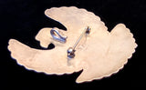 Navajo Sterling Silver and Turquoise Pendant Pin by Albert and Jacqualine Cleveland