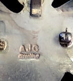 Navajo Sterling Silver and Turquoise Pendant Pin by Albert and Jacqualine Cleveland