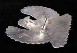 Navajo Sterling Silver and Turquoise Pendant Pin by Albert Cleveland