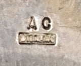 Navajo Sterling Silver and Turquoise Pendant Pin by Albert Cleveland