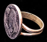 Navajo Sterling Silver Buffalo Nickel Ring by Betty Yellowhorse