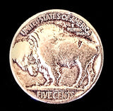 Navajo Sterling Silver Buffalo Nickel Ring by Betty Yellowhorse