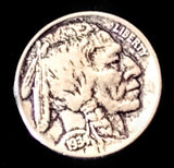 Navajo Sterling Silver Buffalo Nickel Ring by Betty Yellowhorse