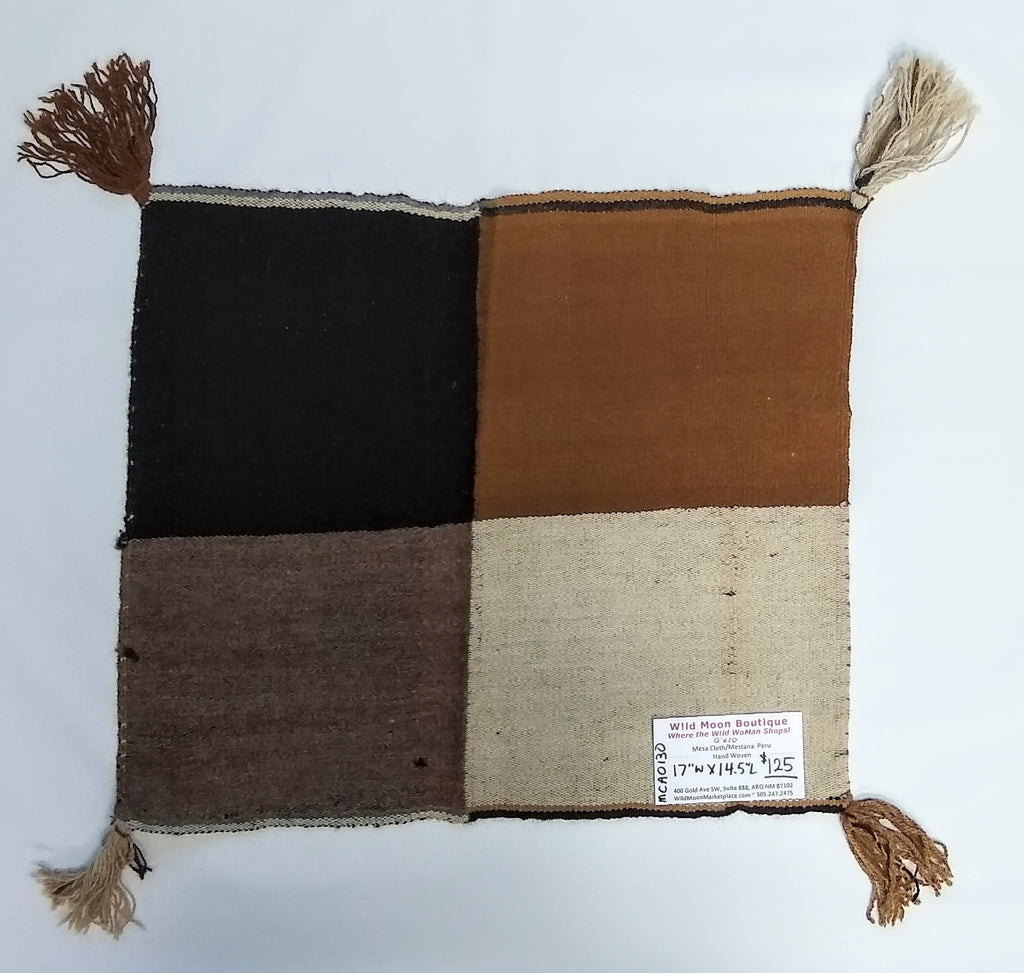 Q'ero Style Mesa/Mestana/Despacho Cloth - 17" X 14.5"