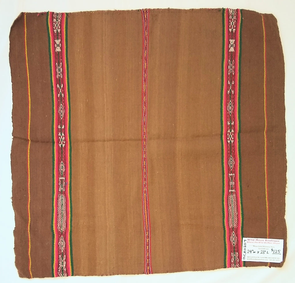 Q'ero Style Mesa/Mestana Cloth - 24" X 23"