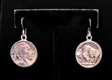 Navajo Buffalo Nickel Earrings by Betty Yellowhorse