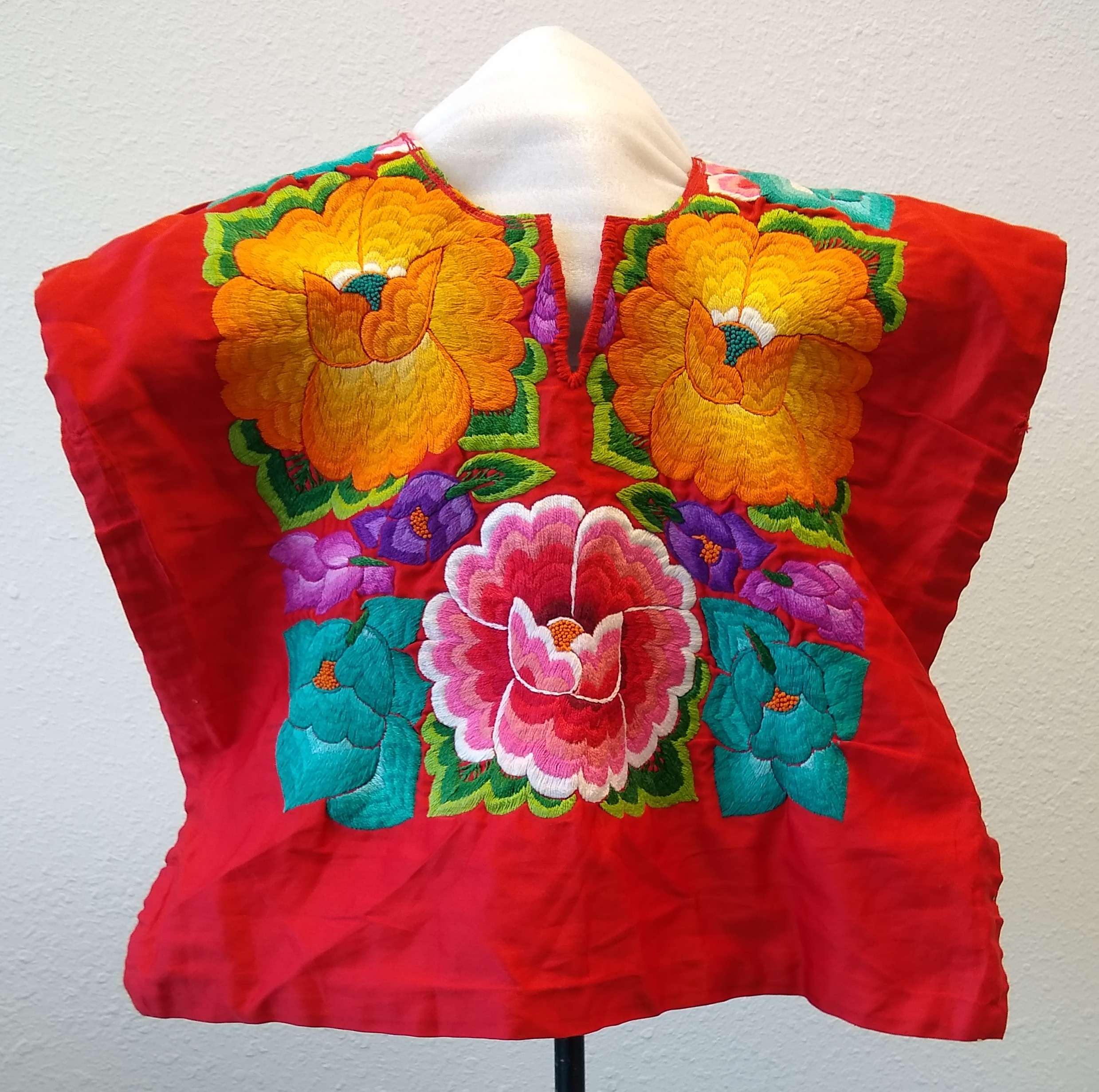 Oaxaca Frida Kahlo Huipil Tehuana Bordado A Mano Huipiles – W!ld