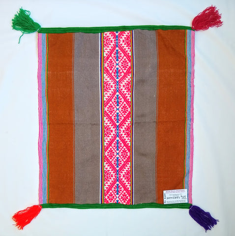 Q'ero Style Mesa/Mestana/Despacho Cloth - 22.5" X 26.5"