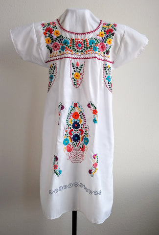 Puebla Embroidered Dress - Otomi México