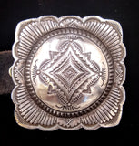 Navajo Sterling Silver Concho Belt by Vincent Platero SOLD