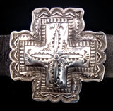 Navajo Sterling Silver Concho Belt by Vincent Platero SOLD