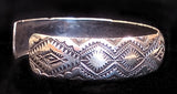 Navajo Sterling Silver Cuff Bracelet by Vincent Platero SOLD