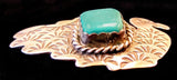 Navajo Sterling Silver and Turquoise Pin by Albert and Jacqualine Cleveland HOLD