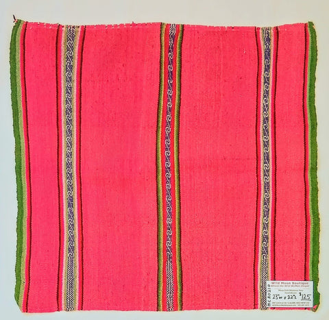Q'ero Style Mesa/Mestana Cloth - 23" X 22"